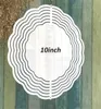 Sublimazione Wind Spinner Sublimat Metal Painting 10inch Blank Metal Ornament Double Sides Sublimato DIY Blanks Christmas Home Decoration FY5352