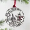 Factory Christmas Tree Ornament Hanging Metal Christmas Decorations Holiday Ornaments Pendants for Home Party Decor Snowflake