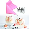 Bakeware Tools Cake Decorating Supplies Tips Kits 6 Stainless Steel Icing 1 Pastry Bag And Reusable Coupler For