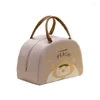 Servis uppsättningar tecknad termisk isolerad väska lunchlåda för barn student stor kapacitet bärbar tote coolare handväskor söta