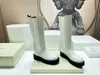 Mar Pablo Chelsea Boot Designer Women skórzane buty owczesko-skóry moda zimowa gumowa kostka masywne botki rozmiar 35-42