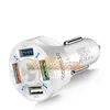 CC160 4 portar bil USB -laddare Snabbladdning 3.0 4.0 Universal Fast Charging Cigarett￤ndare Adapter f￶r iPhone Samsung Huawei