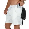 Męskie spodenki Pantalones Cortos para correr de verano hombre portivos fitness y2211