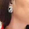 Orecchini a bottone GODKI Earparty eleganti per le donne Festa di nozze Zircone cubico Cristallo CZ Dubai Gioielli di moda da sposa