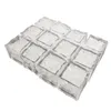 Led Ice Cubes 가벼운 물 활성화 플래시 광선 큐브 조명 빛나는 유도 웨딩 생일 바 음료 장식 960 팩 크레스트 cheech