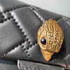 Kurt Geiger London Real SheepSkin Leather 5A Chains Cross Body Bod Small Vold Handbag 20 cm Black Golden Silver Chain Messenger Bag271i