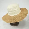 ワイドブリム帽子夏のストロー太陽の帽子と一致するファッションパナマ女性保護ビーチ