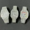 2023JC16 D86 Luxury Mens Watches 4130 Movement Watches For Men 3255 Montre de Luxe Mosang Stone Iced Moissanite Watch Diamond Watchs Wristwatch Mechanica