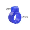 Smoking Colorful Silicone Portable Clip Dry Herb Tobacco Preroll Rolling Cigarette Cigar Holder Finger Ring Fixing Clamp Innovative Design Bracket Tip Folder DHL