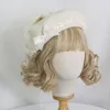 Berets lolita baret cap zoete bloemen bowknot decor Franse hoed vrouwen meisjes casual slouchy schilder buitenfeestcosplay rekwisieten