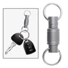 Keychains Keychain Key Ring Portable Quick Buckle Clip Titanium Eloy For Midje bälte