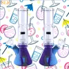 brûleur à mazout en verre narguilé bécher fumer bongs filtre à fumée en silicone haut percolateur en verre bong dab rigs plate-forme pétrolière avec bol en verre de 14 mm DHL Free