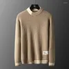 Мужские свитера 5xl Зимний толстый свитер мужчина для мужчин высочайшего качества Harajuku Fashion Clothing Soft Theme Pull Homme 2023 вязаная перемычка