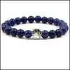 Arti e mestieri Chakra Striscia Agata Pietra Bracciale con fili di perline Zampa di cane Braccialetti con artiglio Energia curativa Yoga Per uomo Donna Gioielli Dhrol