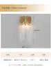 Wall Lamp Art Deco Dressing Room Brass Crystal Sconces LED Luxury Bedroom Restaurant Antique Copper Fixtures Lighting