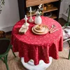 Table Cloth Cotton And Linen Printed Tablecloth Nightstand TV Cabinet Coffee Cover Literary Retro Christmas Home Decor Mat