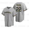 22 Christian Yelich Jersey 5 Garrett Mitchell Baseball Joey Wiemer Milwaukees Brice Turang Willy Adames Brewers Robin Yount Jesse Winker Corbin Burnes Custom