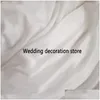 Party Decoration Tanmeluo 3X6M Luxury Wedding Backdrop Curtain White Background Drapery Gold And Sequin Swag Pleated Event Home Drop Dhblq