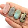 Charms Natural Stone Charme Pink Aventurine Hanger Sieraden maken DIY ketting oorbellen Chakra Dalmatische kristalaccessoires