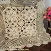 Chair Covers Seling Elegant Crochet Sofa Cover Rustic Cutout Cotton Knitted Towel Vintage Coffee Table Decoration Mat