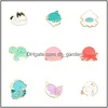 Pins Brooches Turtle Octopus Cute Small Funny Enamel Pins For Women Girl Men Christmas Gift Demin Shirt Decor Brooch Pin Me Dhgarden Dht1F