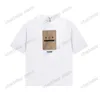 xinxinbuy Men designer Tee t shirt Paris letter embroidery patch London short sleeve cotton women white black khaki XS-L