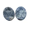 Natural Gemstone 35x45mm Worry Pocket Stone Thumb Moss Agate Crystal Massage Chakra Worry Stones