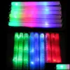 Autres fournitures d'événement Fournitures LED Glow Light Up mousse Stick Toys Couleur Décoration de mariage 19 Wands Rally Batons Pae10795 Drop Livraison OT6XV