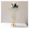 Parti Dekorasyonu 5/10 PCS Çiçek Vazo Zemin Vazoları Stand Stand Metal Yol Kurşun Düğün Merkez Parçası Geometrik Pot Masa Rafı Ev Etkinliği