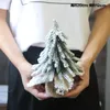 Christmas Decorations Creative White Basin Small Tree Simulation Diy Home Potted Gift Desktop Mini Ornament Decoration