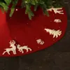 Christmas Decorations Year's Red Tree Skirt Rug Decoration Fashion Knitted Woolen Shawl Festival Party Venue Layout Cloak Home Decor Mat