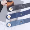 Ceintures Ceinture élastique sans boucle pour femmes Jeans invisibles Stretch Easy Women's Denim Ceinture sans couture