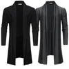 Vestes pour hommes Cardigan pour hommes Yamamoto Harajuku surdimensionné à manches longues mode printemps noir Casaco Homem solide tricot décontracté mâle veste