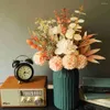 Fleurs décoratives arrangements de fleurs de soie artificielle Bouquets de mariage décorations table centrales pour la maison en plein air fête