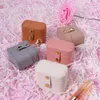 Small Travel Jewelry Box Organiser for Rings Earrings Necklaces PU Leather Jewellery Case Gift Boxes for Women Girls
