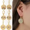 Boucles d'oreilles créoles pour femmes, amulette oculaire, goutte d'eau, style bohémien, coloré, couleur or, tendance, Zircon cubique