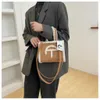 2023 new T winter F bag luxury brand mini small square bag handbag suede furry messenger designer bags