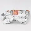 Собачья воротники мраморные воротники с галстуком -бабочкой личные настраиваемые подарки для домашних животных хлопкового кота