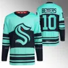 10 Matty Beniers Kraken 2024 Camisa Clássica de Inverno Yanni Gourde Jaden Schwartz Alex Wennberg Andre Burakovsky Jared McCann Eberle Adam Larsson Jamie Oleksiak