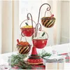 Juldekorationer Snack Stand Food Serving Tray Cupcake Holder Bowl Table Rack Party Drop Delivery Home Garden Festive Supplies Dh67w