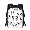 Sacchetti di scuola 12 pollici borsa per libri scuola materna casual studenti piccolo panda cartone animato stampato ragazzi zaino per bambini regalo per bambini