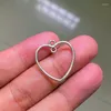 チャーム30pcs 22x21mm heartaコネクタペンダントジュエリー