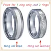 Alianzas de amor de alta calidad Joyería de carburo de tungsteno Cz Anillos de boda establecidos para parejas Hombres y mujeres Regalos Color plata No Rust1263611