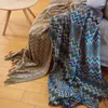 Cobertores Breito de malha leve Super Bohemia para a cama Lançar com peste de peste quente Casa quente decorativa 2022