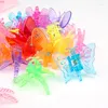 Accessoires pour cheveux Mini enfant dessin animé Clips de capture transparents couleur bonbon Animal mignon papillon libellule pince en plastique filles