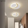 Ljuskronor modern kreativ akryl ledde asile ljuslampor f￶r korridor hall ing￥ng rund fyrkantiga lampor hem deco belysning fixturer