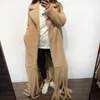 Women's Leather GO BALLISTIC YA Coat Tassel Ladies Real Sheep Fur Jacket Female Warm Clothing Wool Outerwear