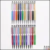 Bolígrafos Crystal Pen Fashion Creative Stylus Touch para escribir Papelería Oficina Escuela Banquete de boda Regalo Drop Deliv Homefavor Dhcb8