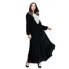 Ethnic Clothing 2022 Abaya Dubai Muslim Dress Women Fashion Long Maxi Double Layer Loose Gown Islam