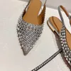 2023 Summer Fashion Sandals Women's Bag Head Rhinestone Hollow out Party Shoes with Skirt